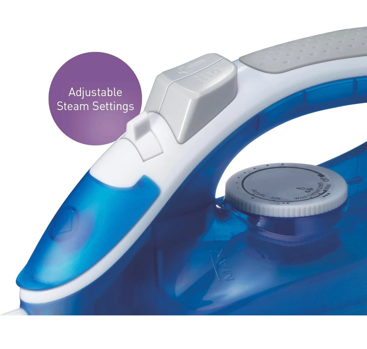Panasonic Ultra-Light Steam Iron with Power Shot, Blue - photo 4