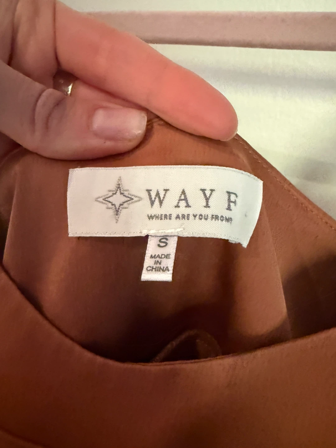 WAYF Rust Midi Slip Dress - photo 3