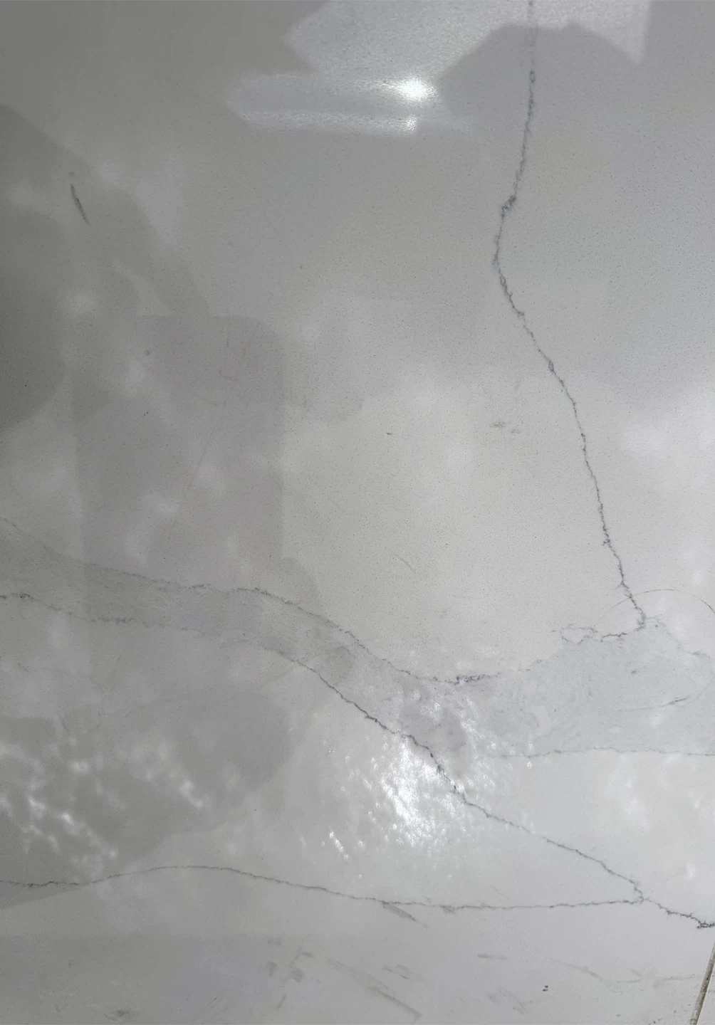Never used - Quartz Bathroom Vanity Countertop with Sink - photo 3