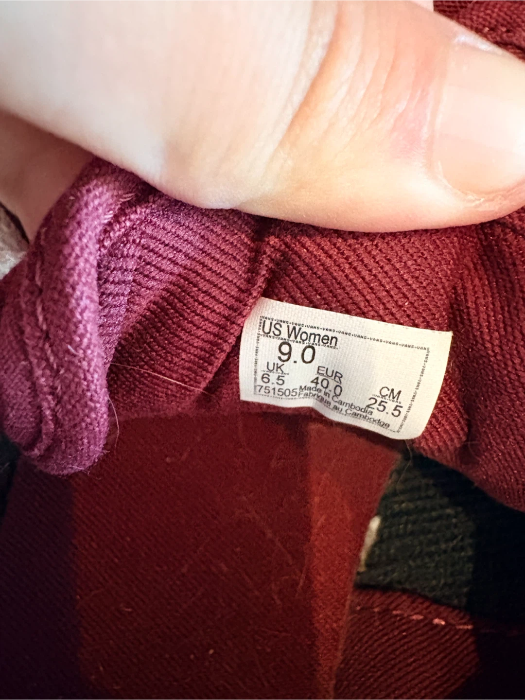 Vans Burgundy Canvas Sneakers - photo 3