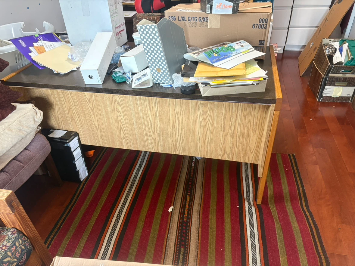 3 pieces.in total. Desk top shelve with slots - photo 2