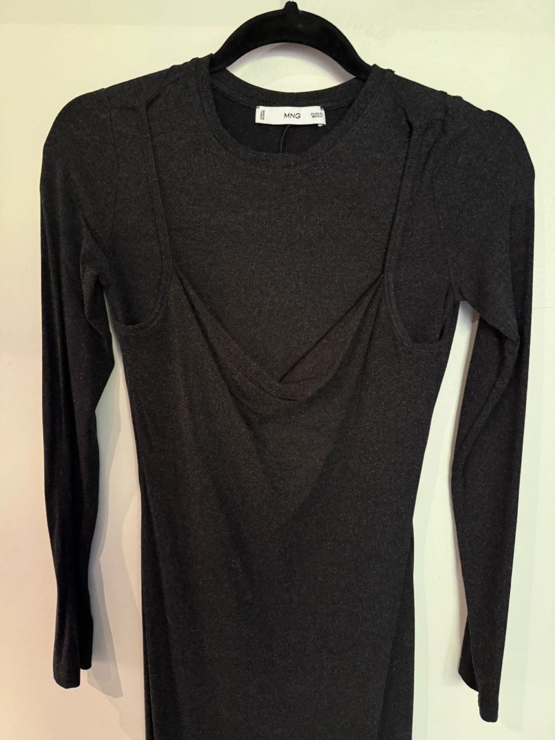 Mango Draped Combined Dress - XS - photo 4