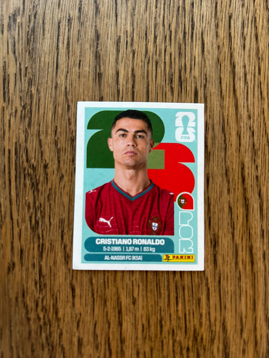 Cristiano Ronaldo Panini 2026 FIFA Trading Card