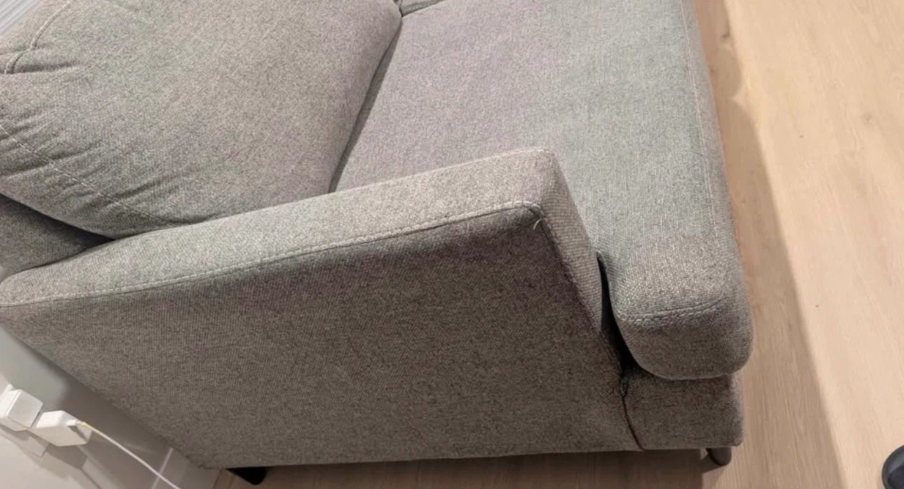 Grey Two-Seater Sofa - photo 3