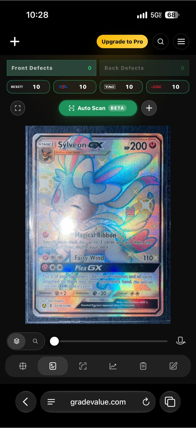 Pokemon TCG Sylveon-GX Hidden Fates Shiny Vault SV76/94 - photo 2