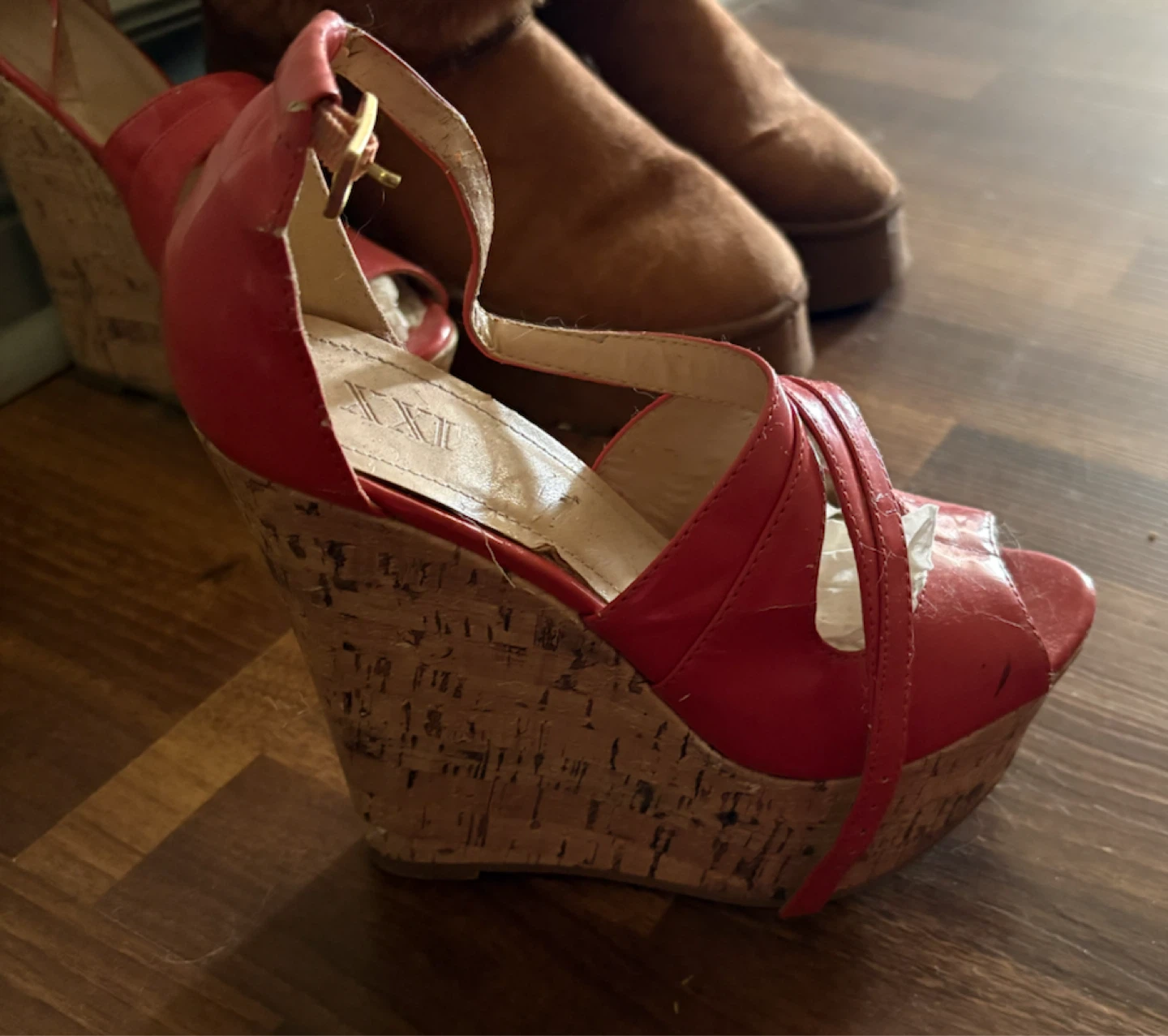 Forever 21 Red Cork Wedges