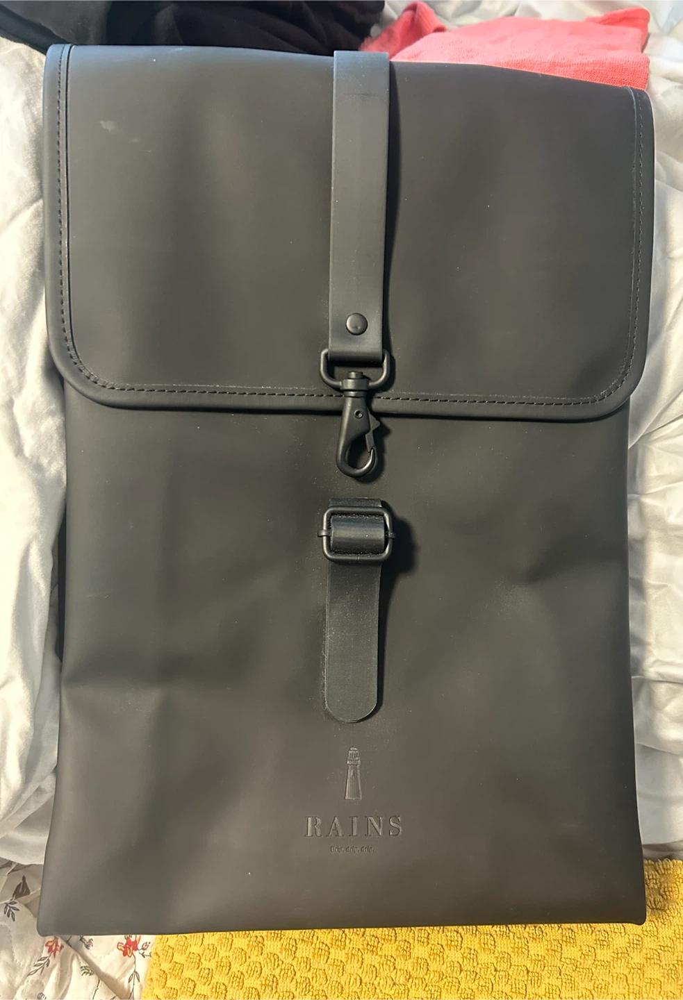 RAINS Backpack Black