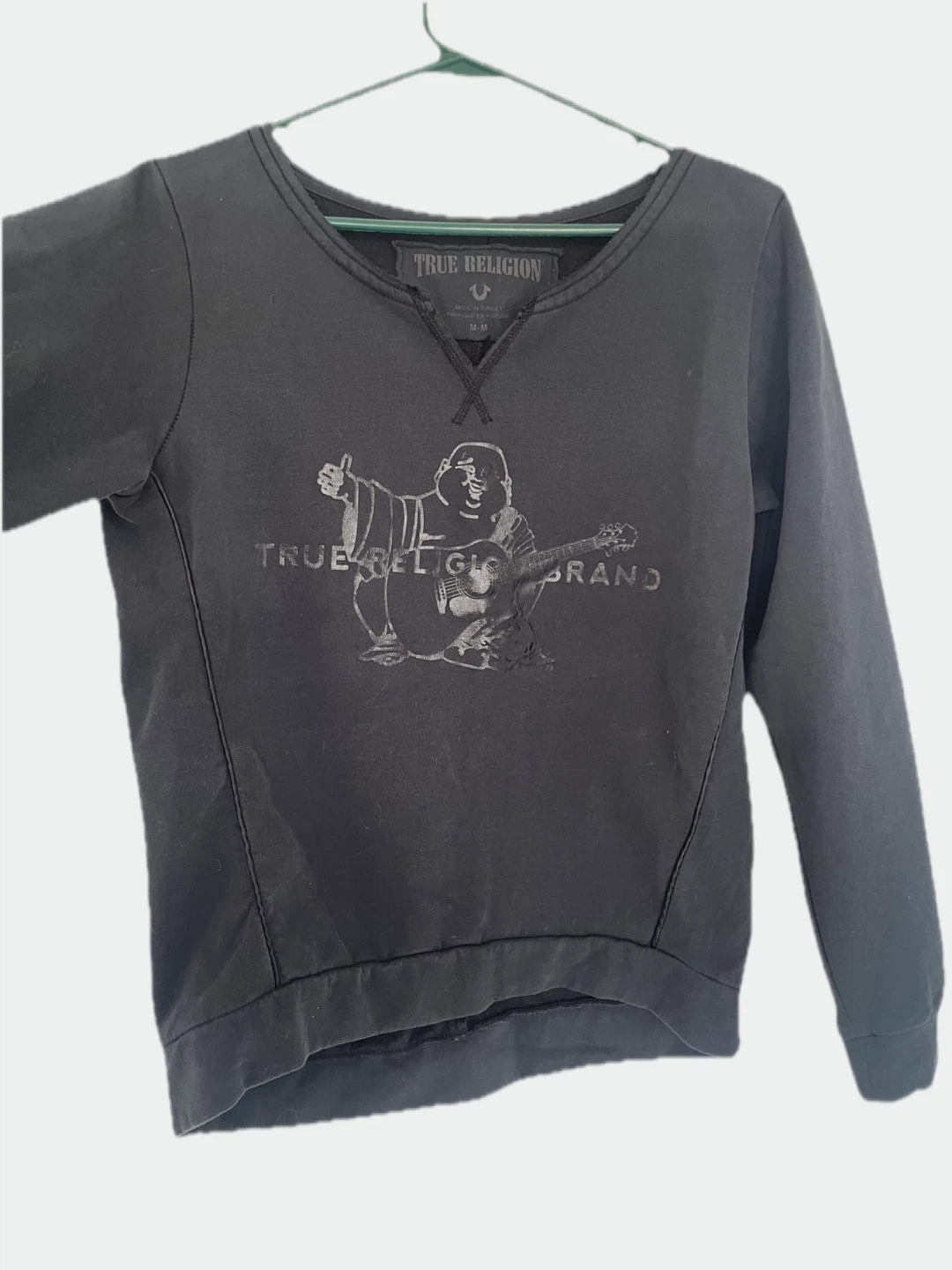 True Religion Black Graphic Sweatshirt