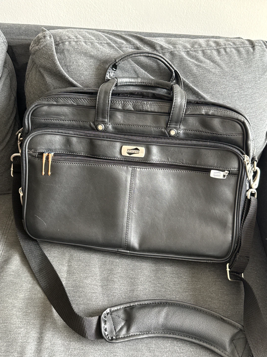 American Tourister Black Laptop Briefcase