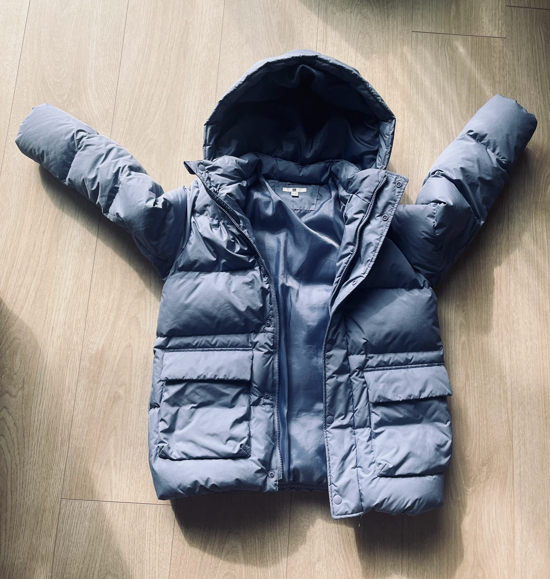 Uniqlo Kids Hooded Puffer Jacket - size 9-10