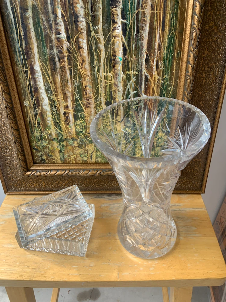 Crystal Vase and Trinket Box - photo 4