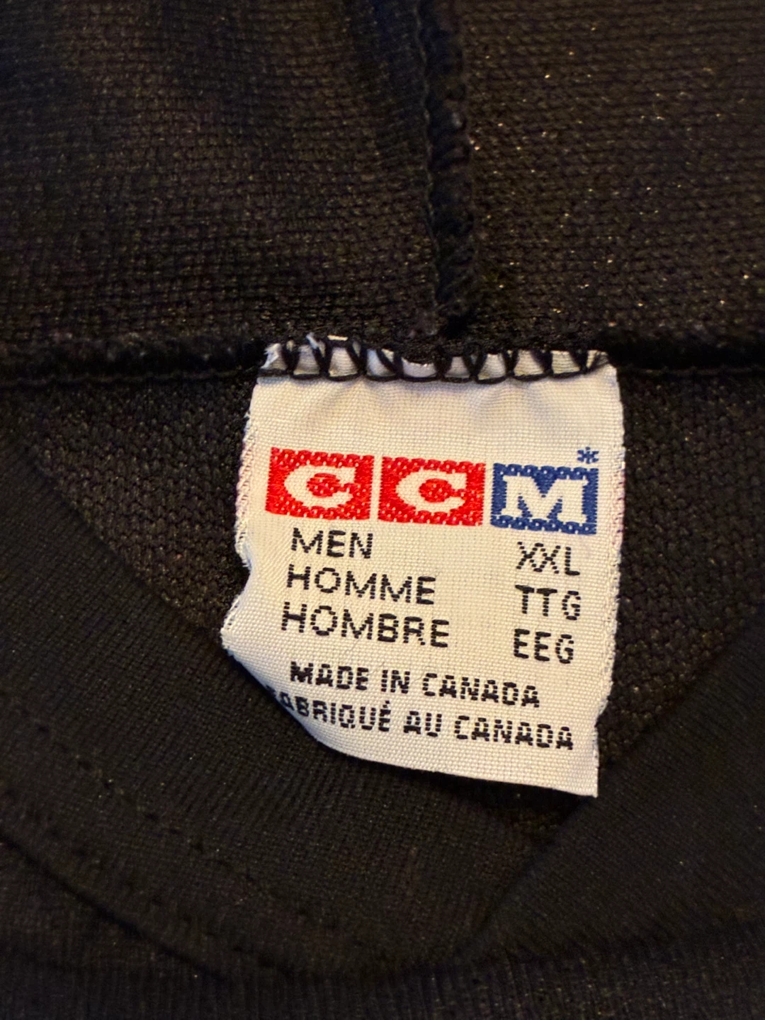 $15 CCM BLACK HOCKEY PRACTICE JERSEY – XXL - photo 2