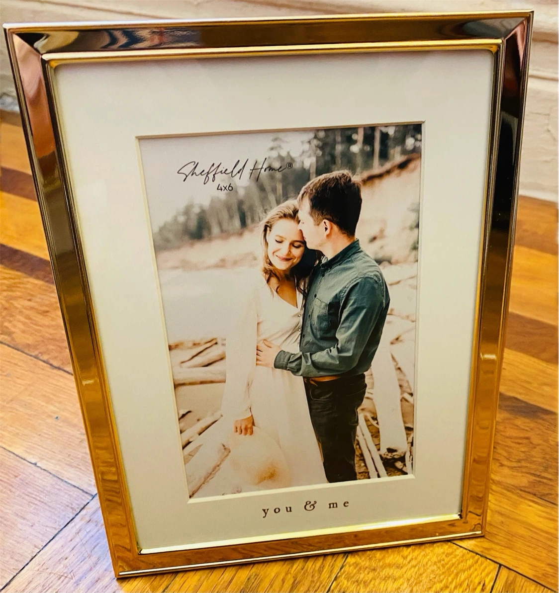 Sheffield Home 4x6 "You & Me" Gold Picture Frame