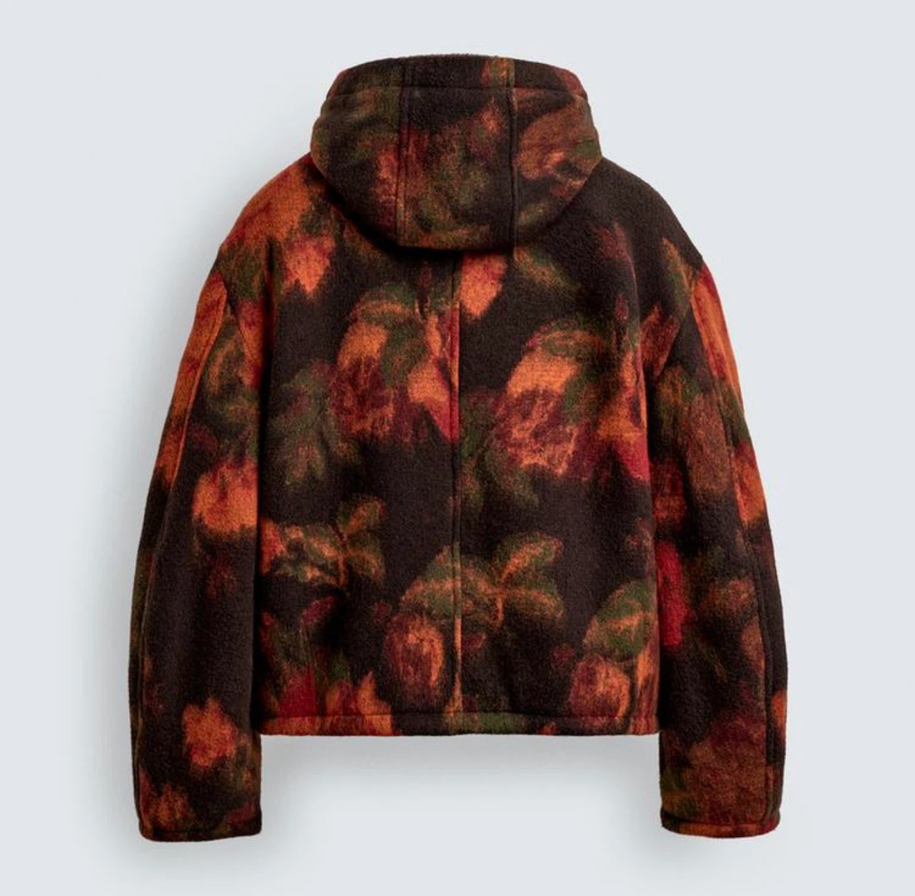 Zara Rare Floral Wool Blend Boxy Hooded Jacket Men's Large BNWT - photo 3