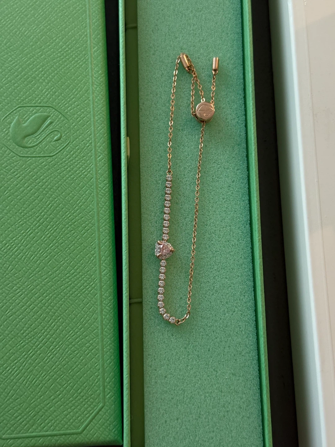 Swarovski one bracelet, heart, pink