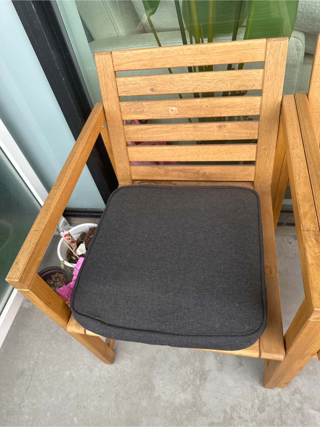 IKEA APPLARO Wood Chair with Cushion