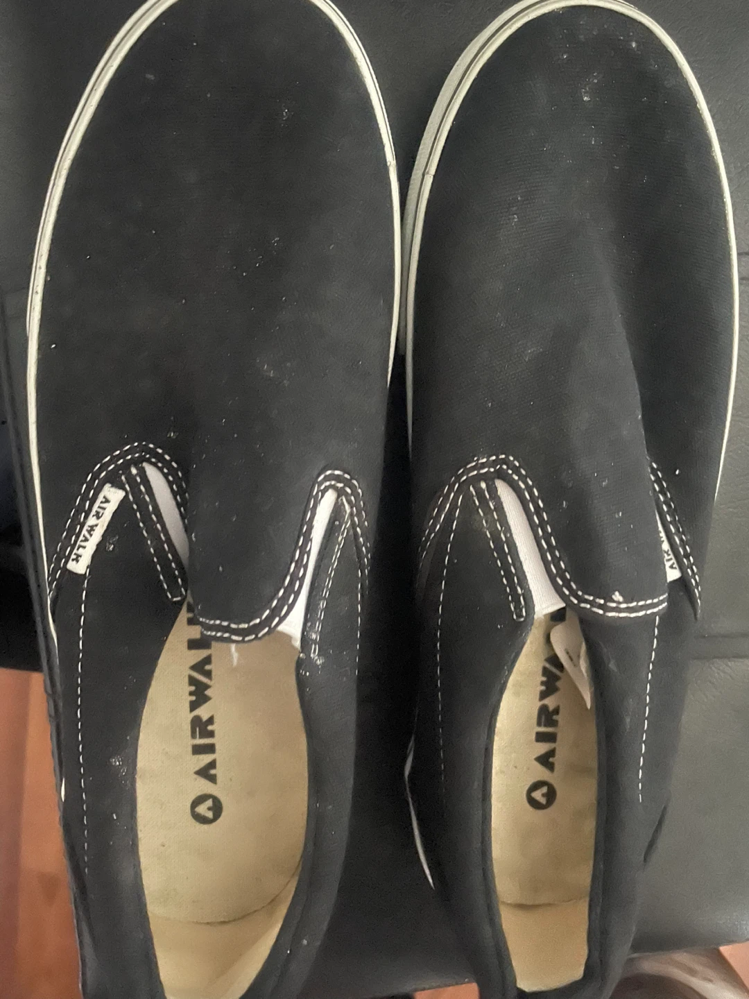 Airwalk Black Canvas Slip-On Shoes