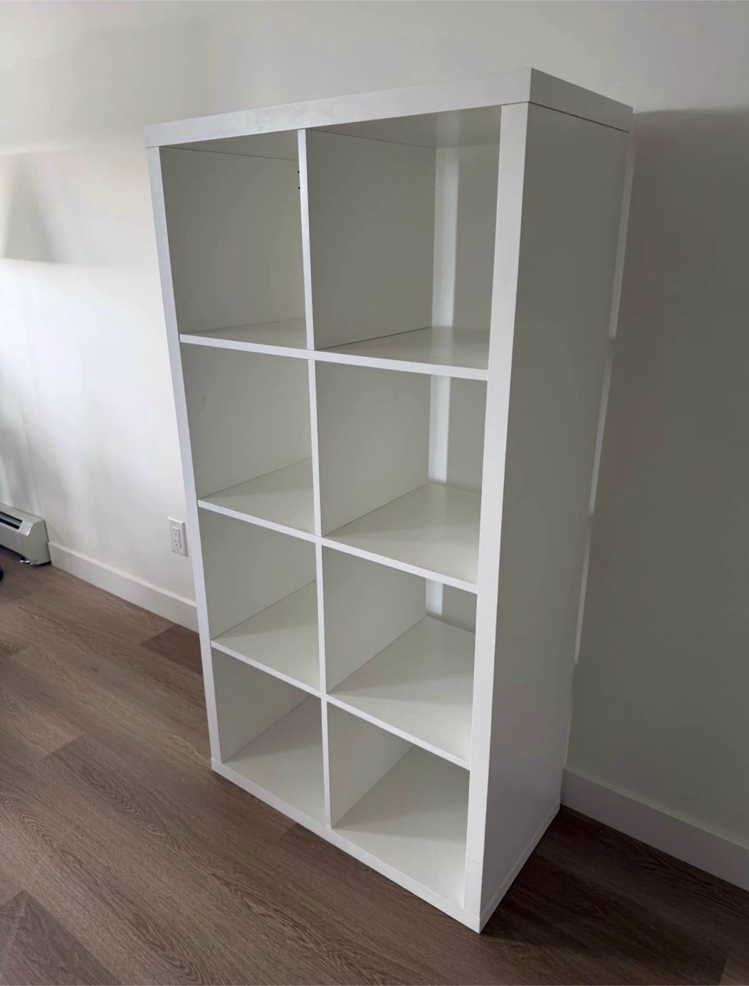 IKEA KALLAX 2x4 white shelf - photo 2