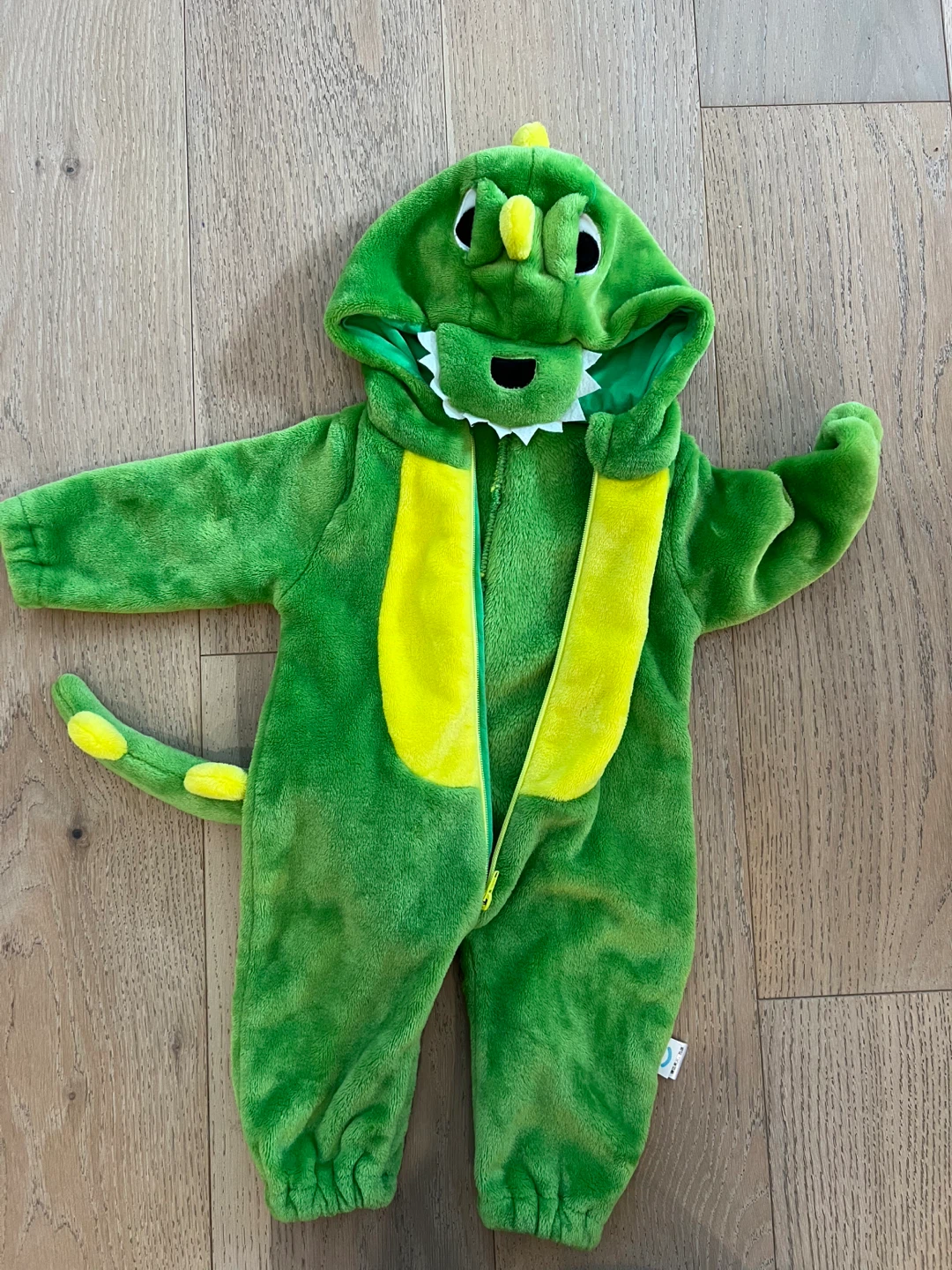 12-18 Month Green Dinosaur Costume Onesie