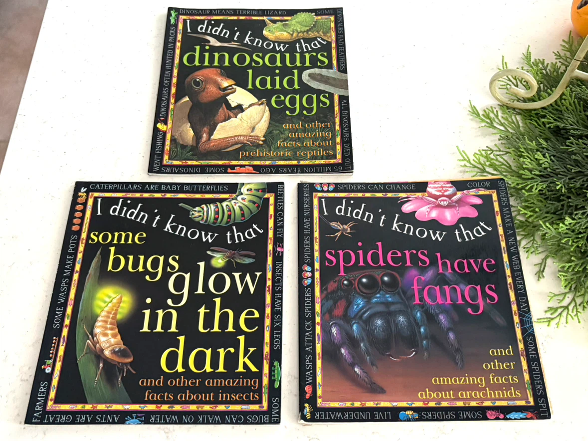 Set of 3 Children's Nature Fact Books
