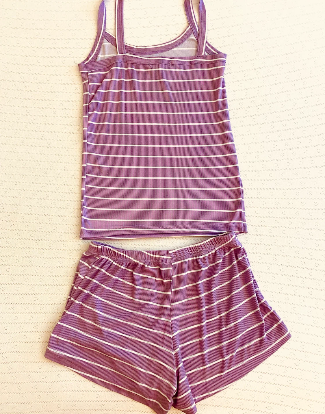 Grumpy & Gorgeous 2-Piece Purple Striped Pajama Set - photo 3