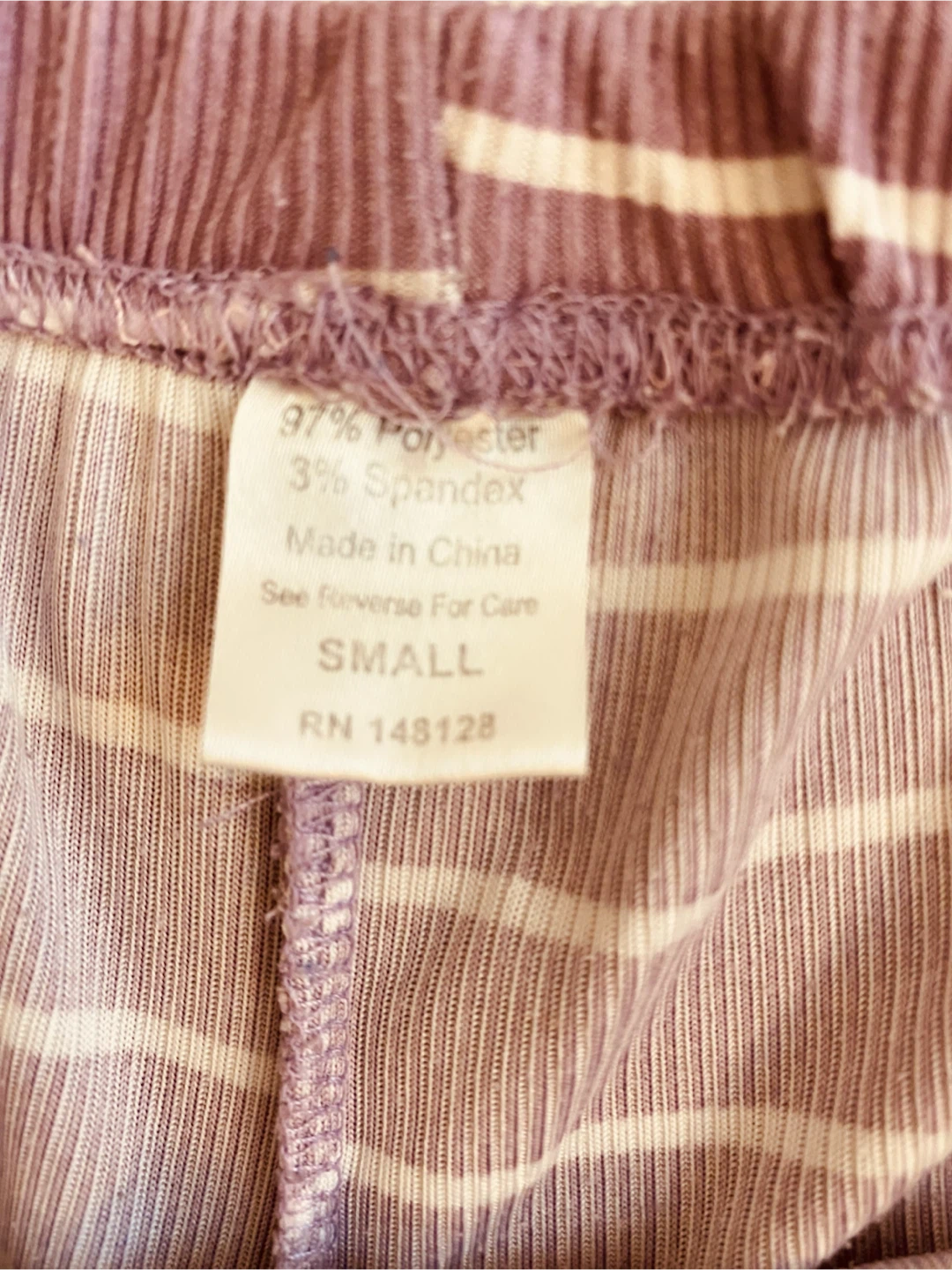 Grumpy & Gorgeous 2-Piece Purple Striped Pajama Set - photo 4