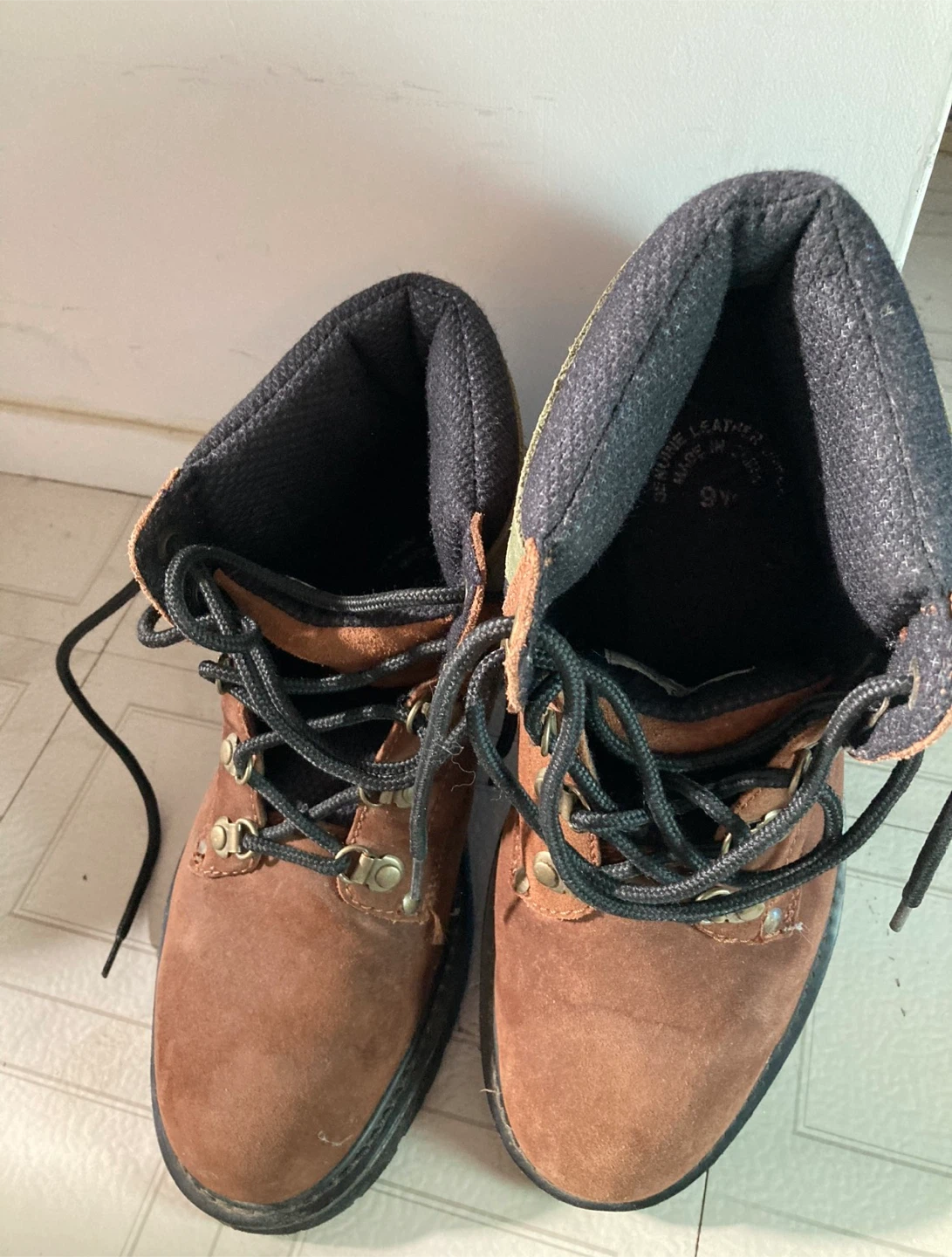 Brown Suede Boots Size 9W - photo 2