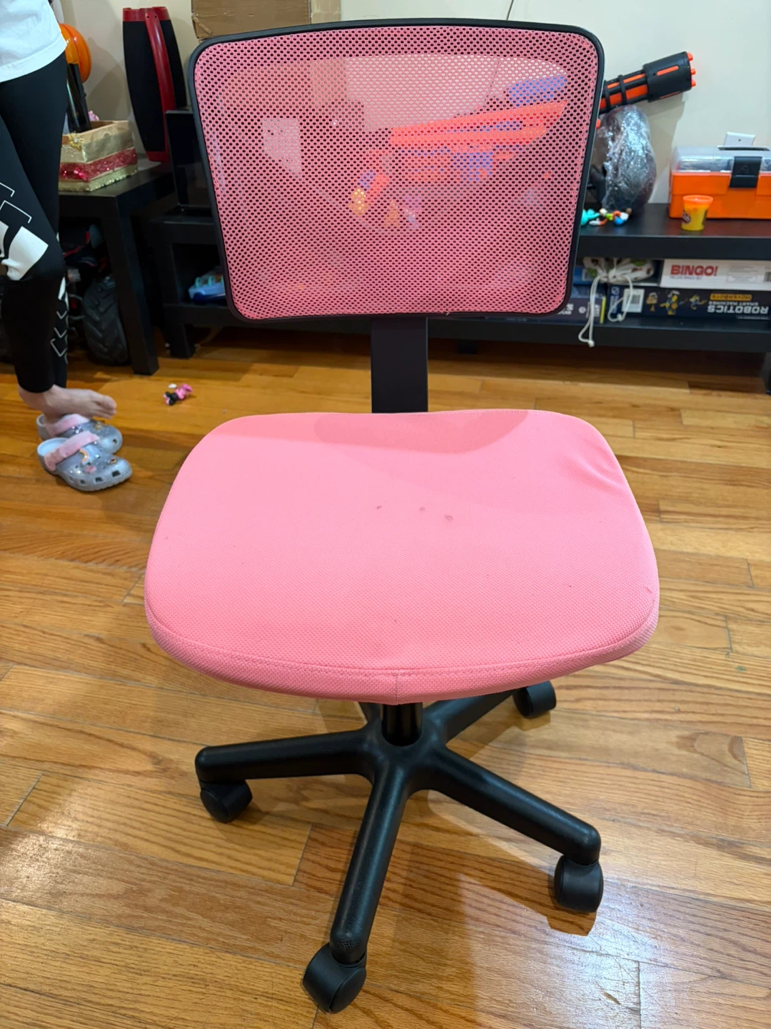 2 Pink Mesh Office Desk Chair