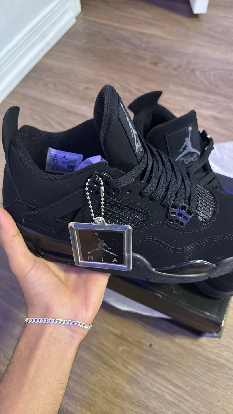 Jordan 4 Retro Black Cat Size 8 - photo 2