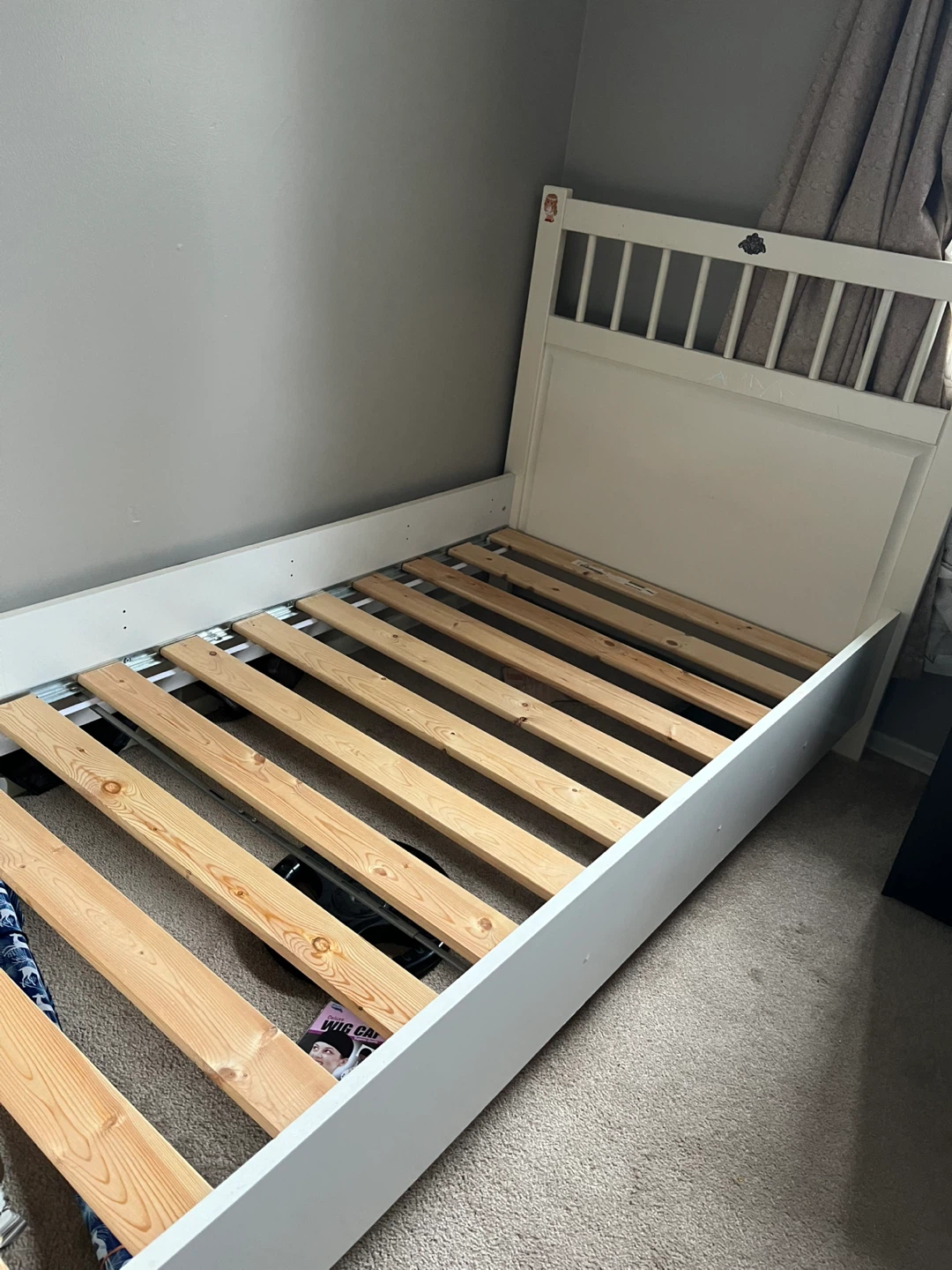 White Twin Bed Frame - photo 3