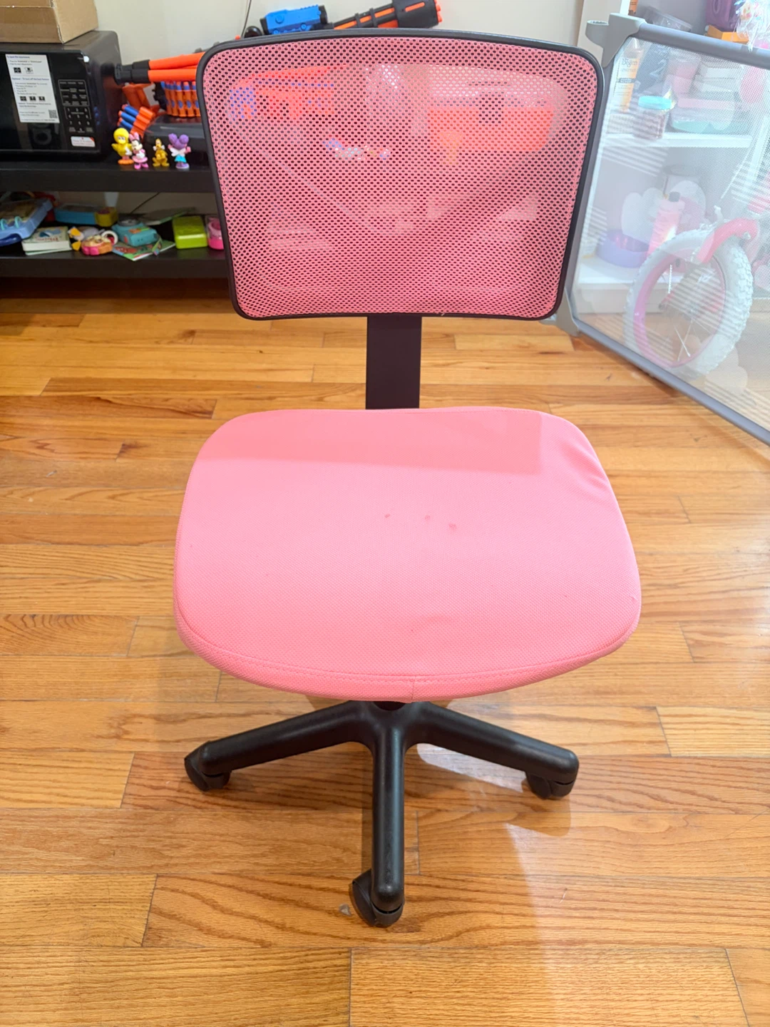 Pink Mesh Kids Desk Chair 2 sillas