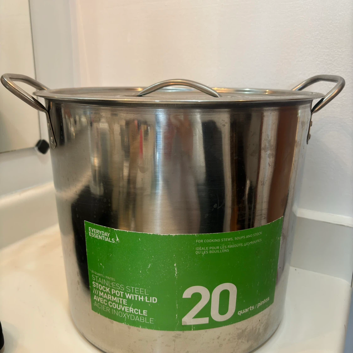 Stainless Steel Stock Pot | Capacity: ~19 litres