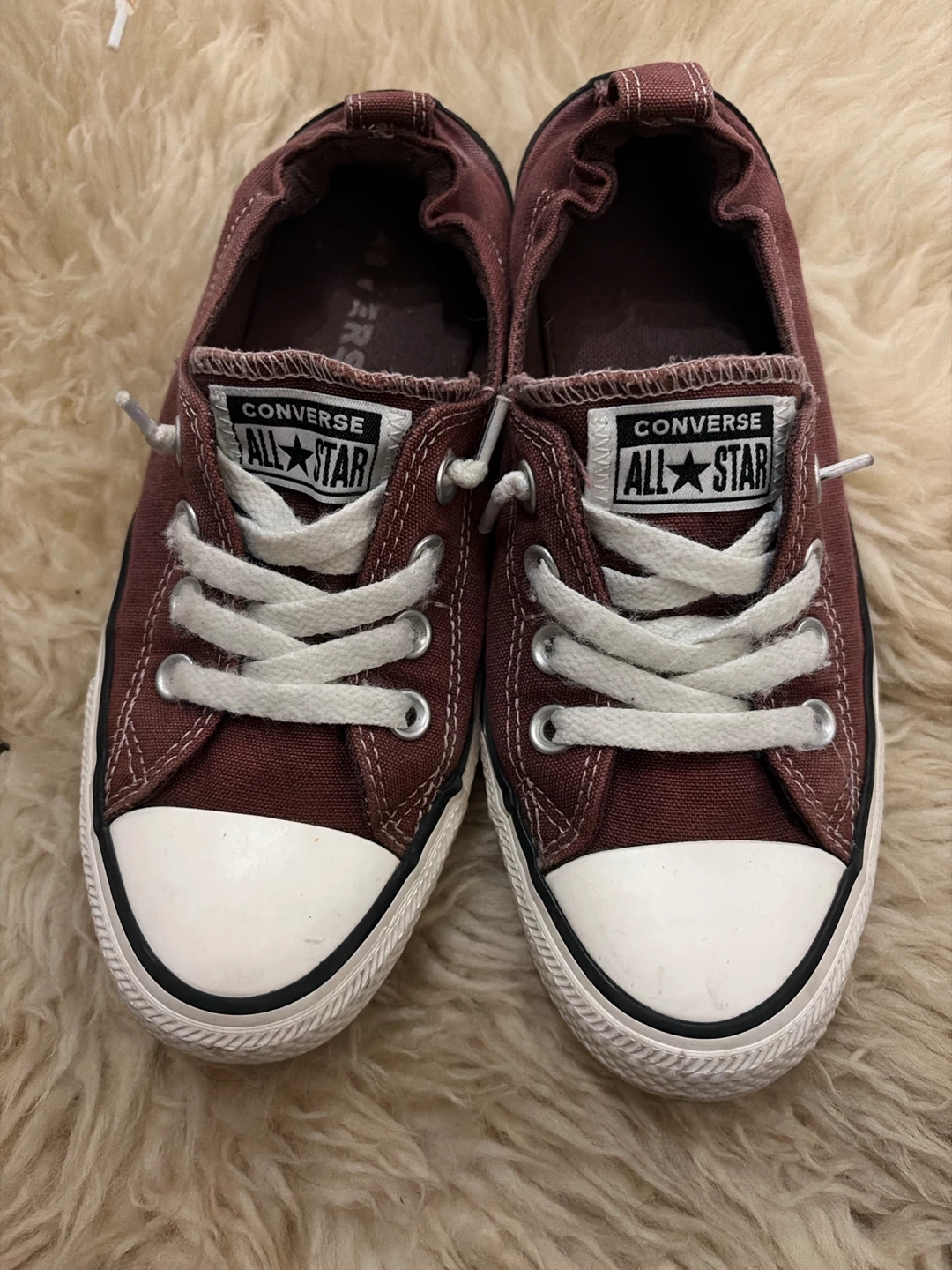 Converse All Star Maroon Slip-On Sneakers