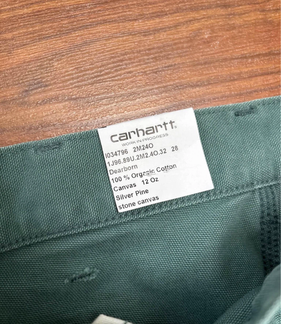 Carhartt WIP Double Knee Pant Silver Pine - photo 4