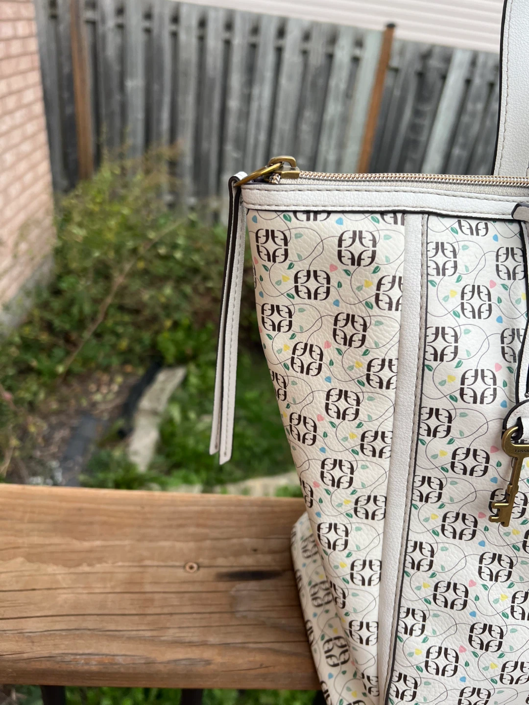 Fossil patterned tote bag - photo 3