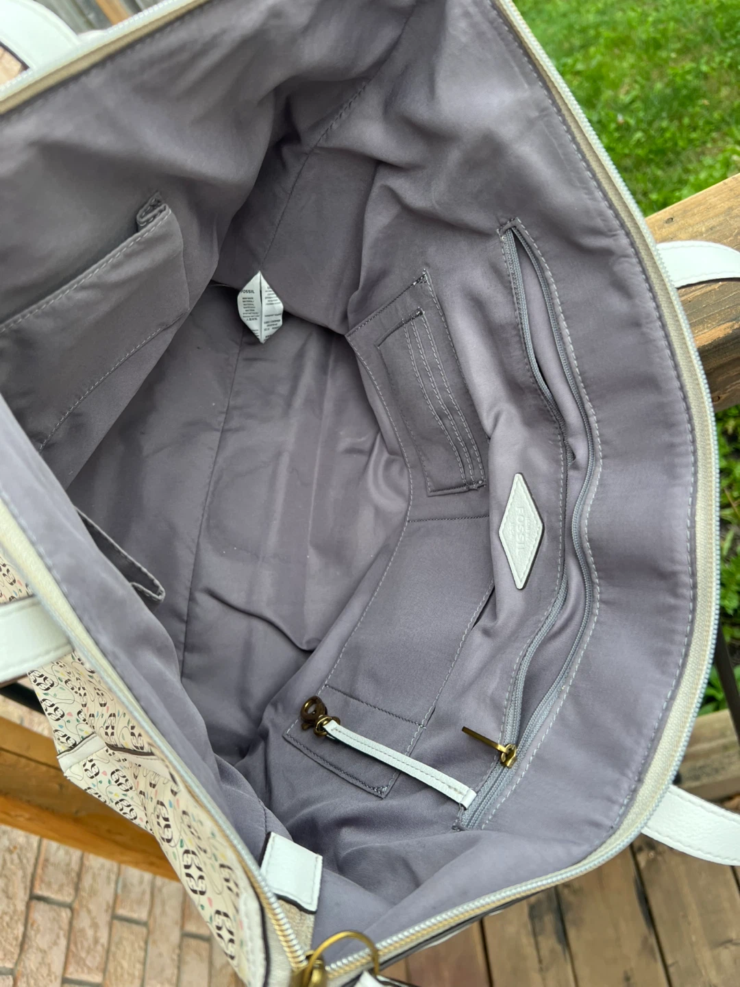 Fossil patterned tote bag - photo 5
