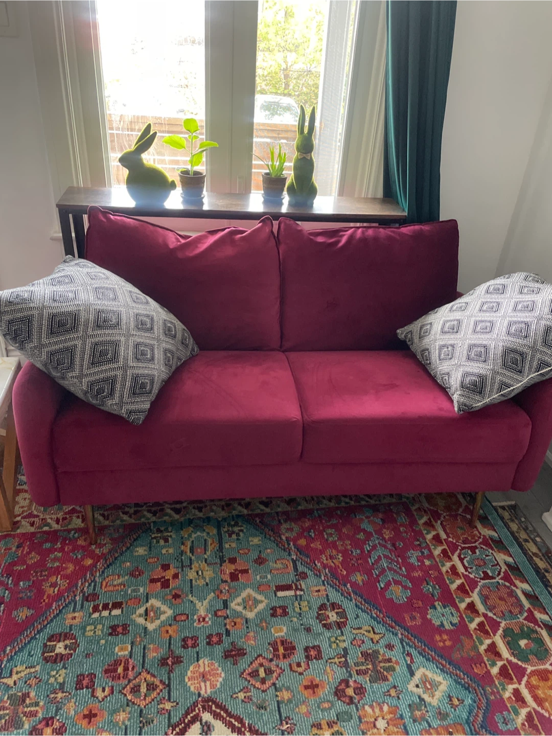 Velvet Loveseat