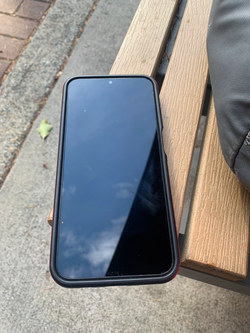 Samsung A14 5G Smartphone with Red Protective Case