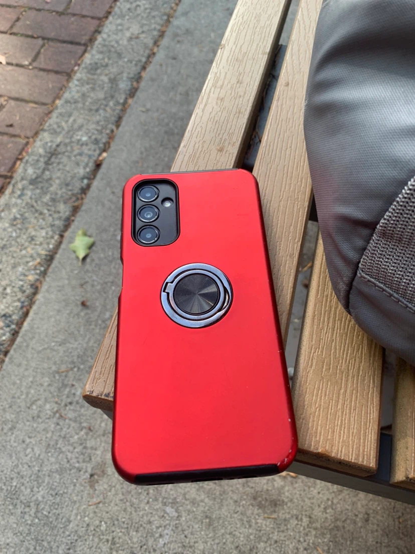 Samsung A14 5G Smartphone with Red Protective Case - photo 2
