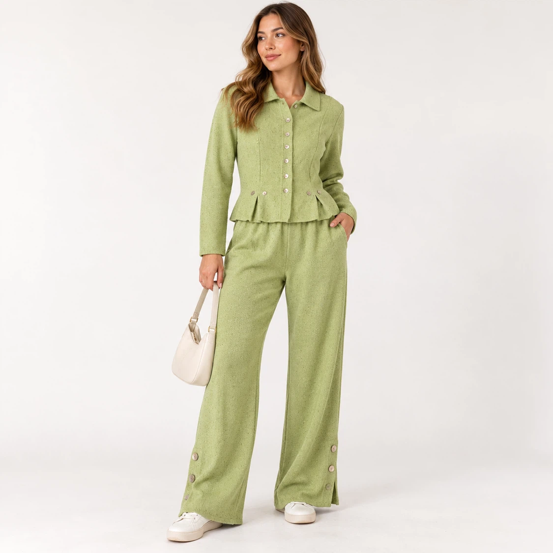 Willow Light Green Two-Piece Set