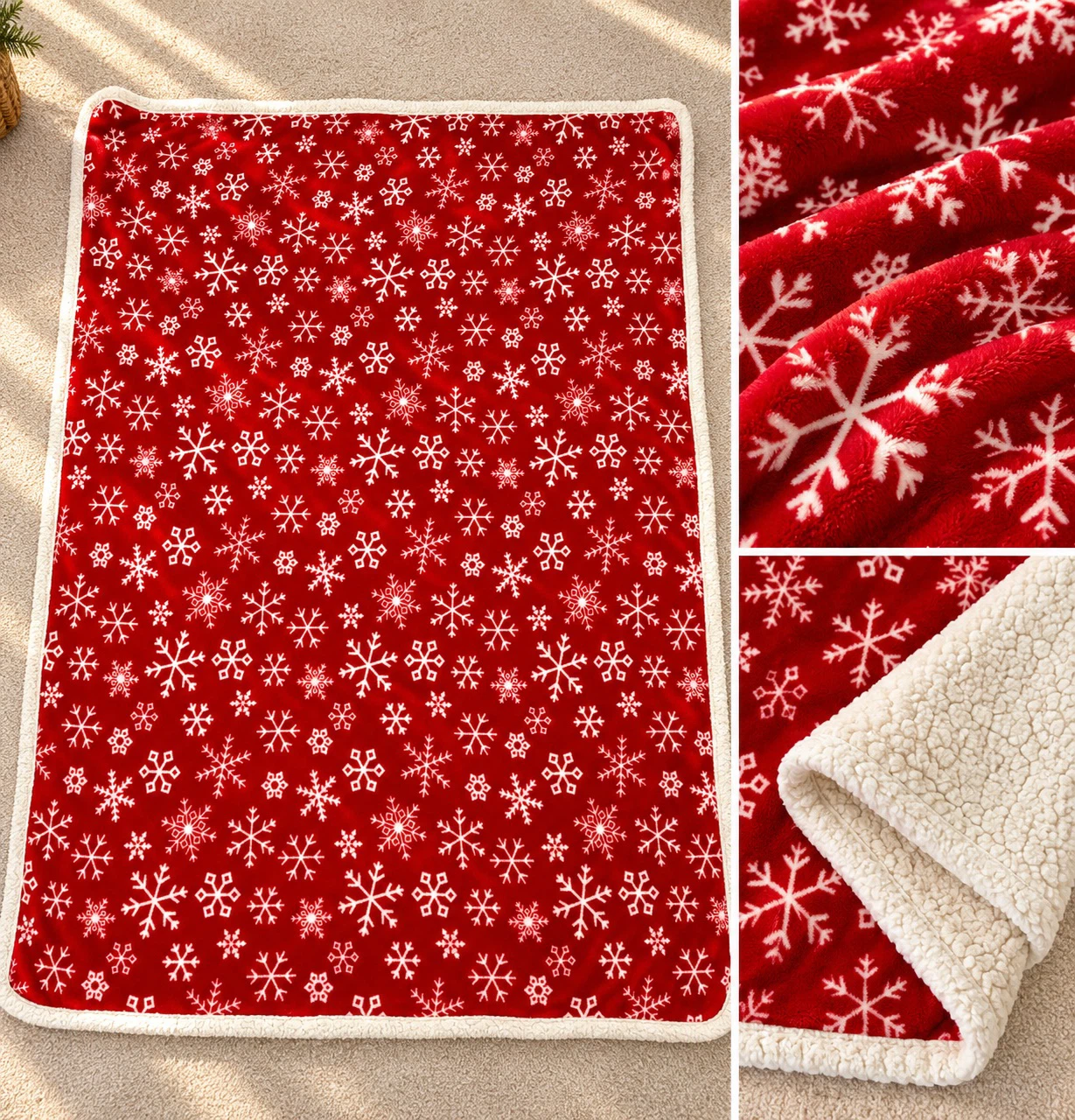 Christmas Fleece Throw Blanket