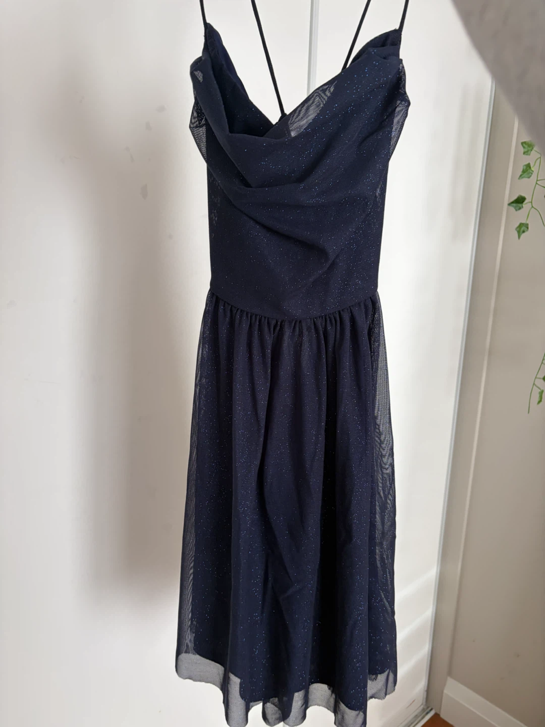 Navy Blue Glitter Mini Dress - photo 2