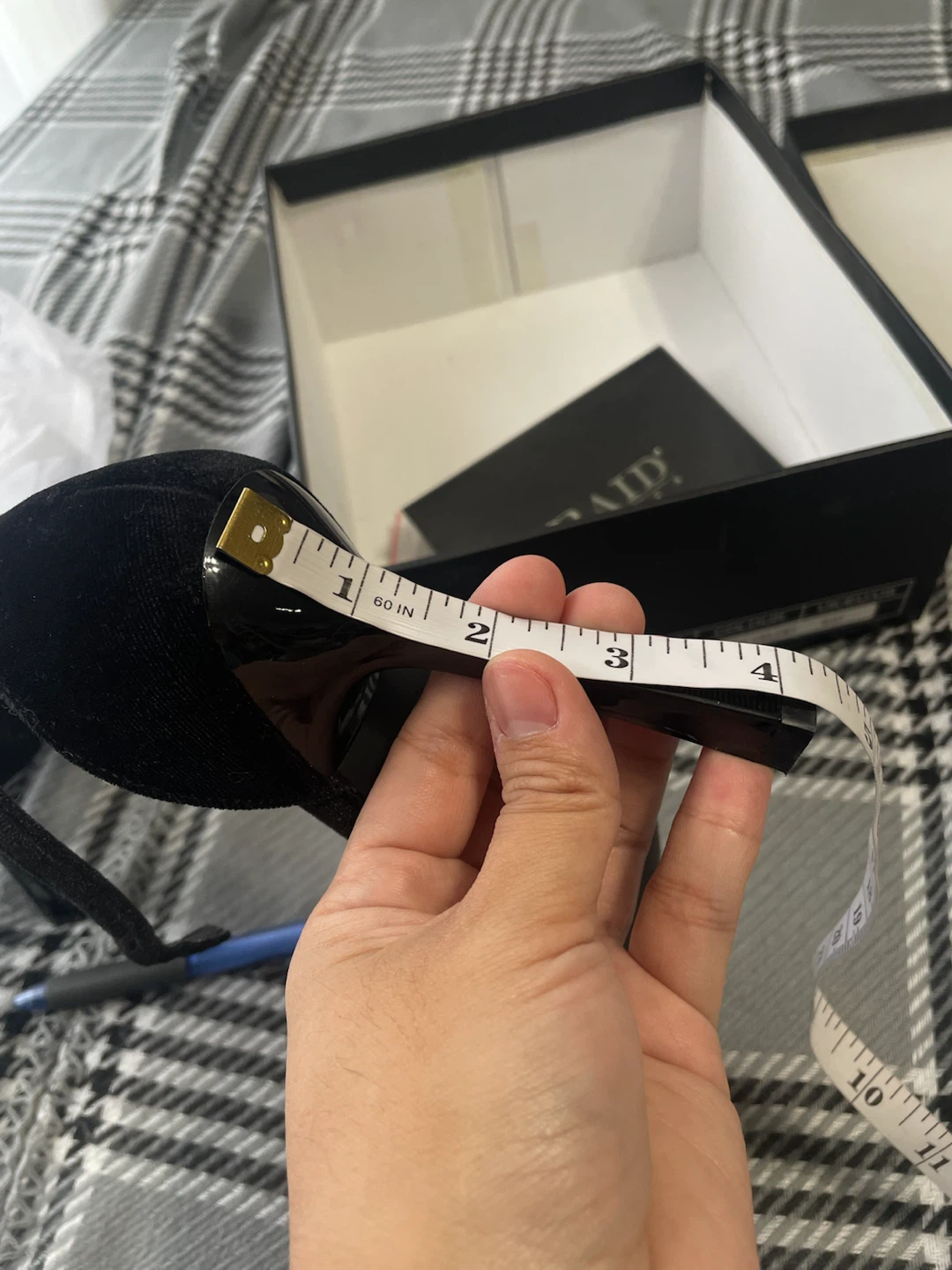 RAID London Black Plus Velvet Stiletto Heels size 37 - photo 5