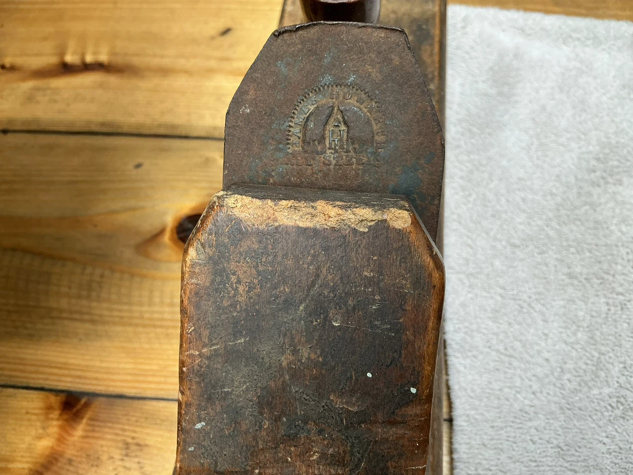 Antique 1864 to 1893 James Howarth Wood Plane ! - photo 3