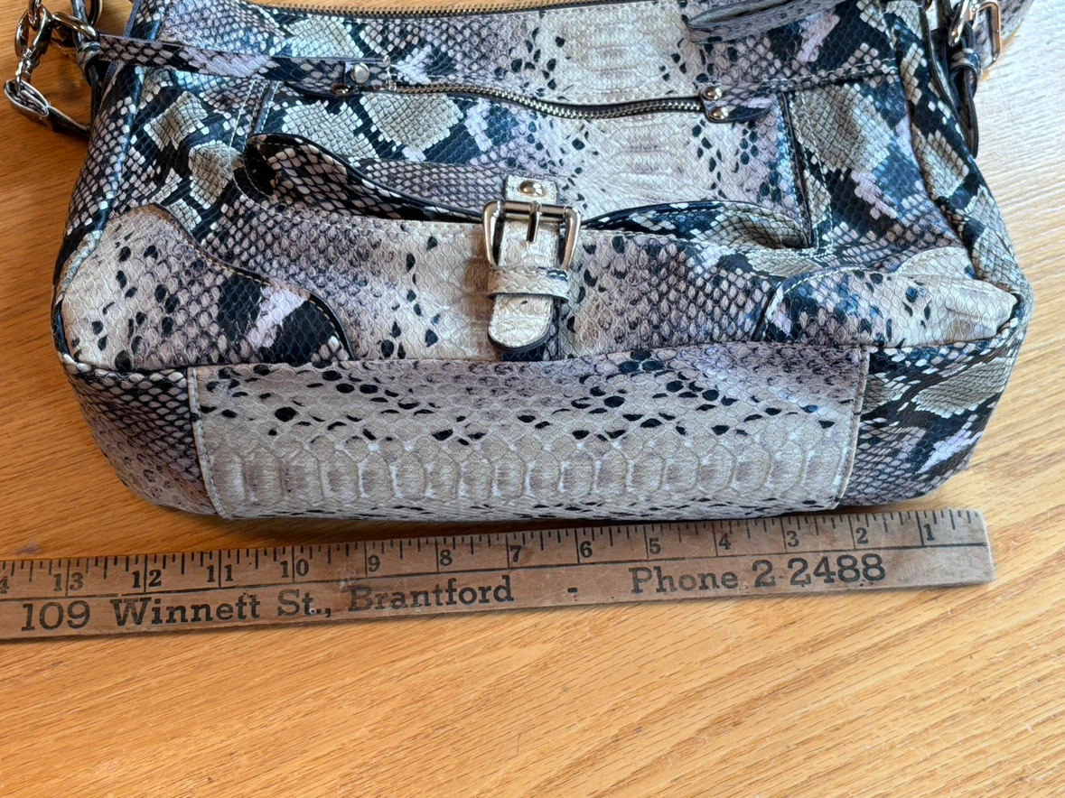 Snakeskin Pattern Crossbody Bag - photo 4