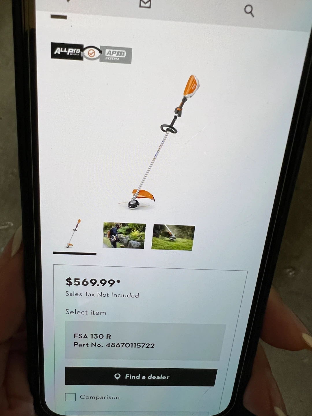 Stihl FSA 130 R Grass Trimmer - photo 4