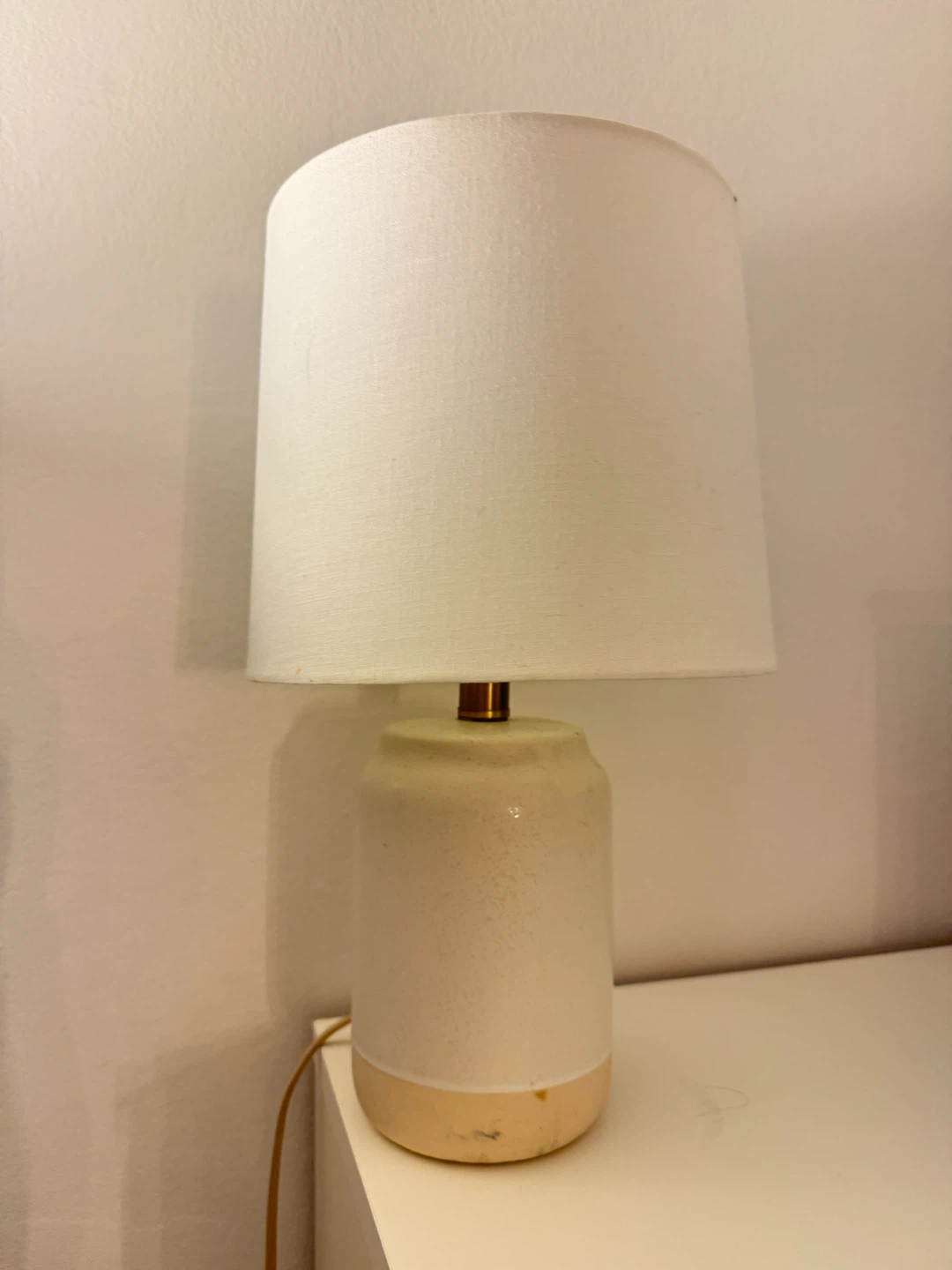 Ceramic Table Lamp with Fabric Shade