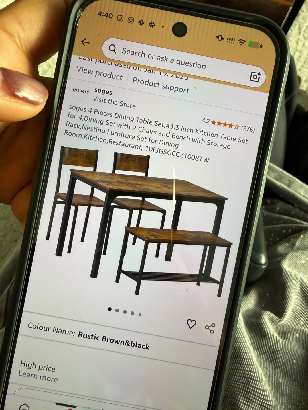 4-Piece Dining Table Set - photo 4
