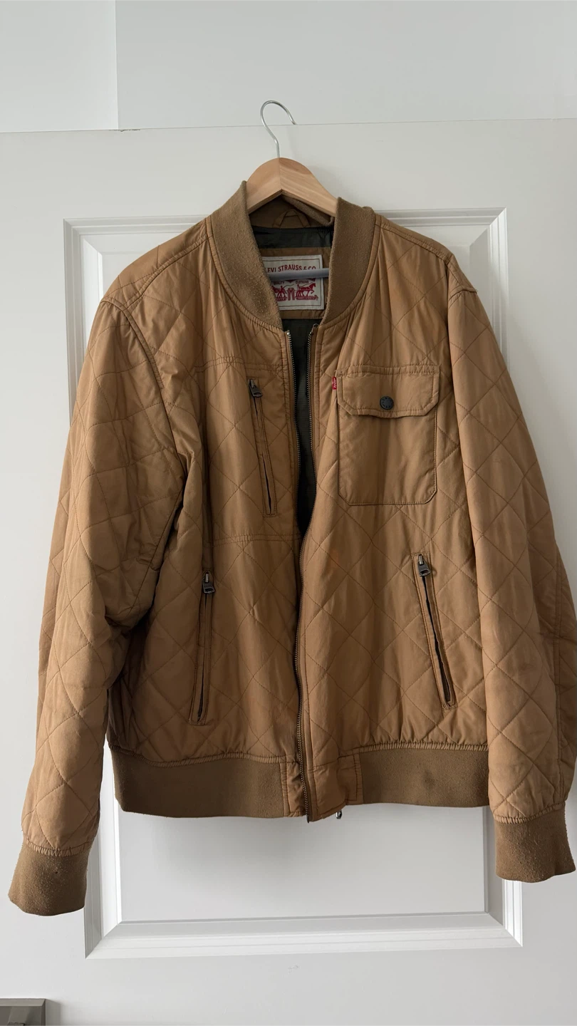 Levi's Quilted Bomber Jacket - Brown