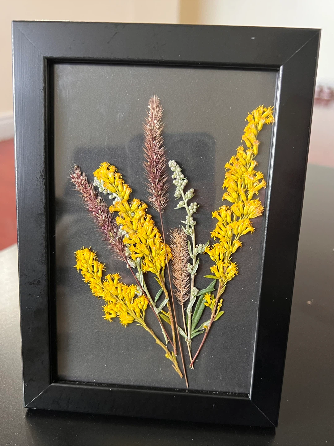 Framed Pressed Flowers Art